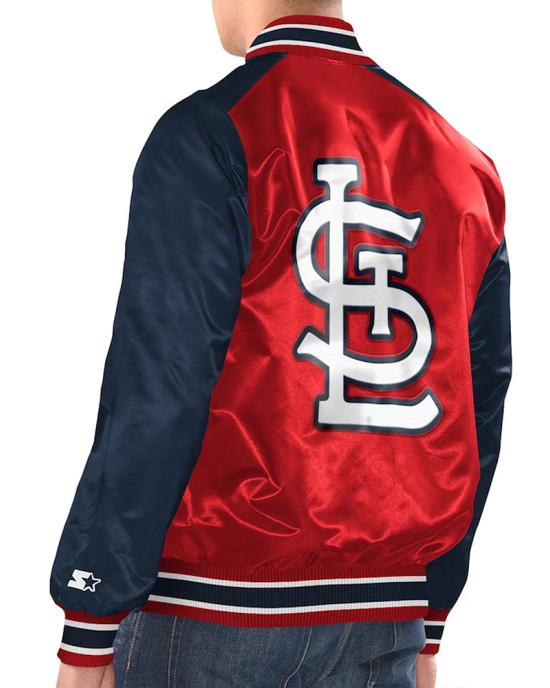 Red/Navy St. Louis Cardinals Renegade Varsity Satin Jacket Red/Navy St. Louis Cardinals Renegade Varsity Satin Jacket