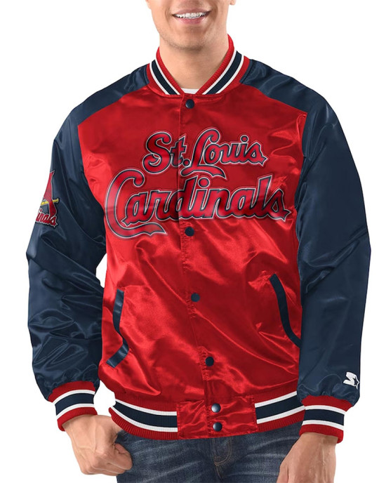 Red/Navy St. Louis Cardinals Renegade Varsity Satin Jacket Red/Navy St. Louis Cardinals Renegade Varsity Satin Jacket