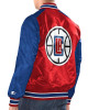 Red/Royal Los Angeles Clippers Renegade Varsity Satin Jacket Red/Royal Los Angeles Clippers Renegade Varsity Satin Jacket