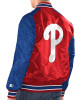 Red/Royal Philadelphia Phillies Varsity Satin Jacket Red/Royal Philadelphia Phillies Varsity Satin Jacket