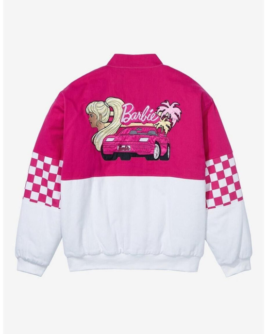 Rev Up Your Style with the Barbie Checkered Racing Jacket - Limited Stock