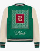 Rhude Green Varsity Jacket Rhude Green Varsity Jacket
