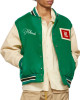 Rhude Green Varsity Jacket Rhude Green Varsity Jacket