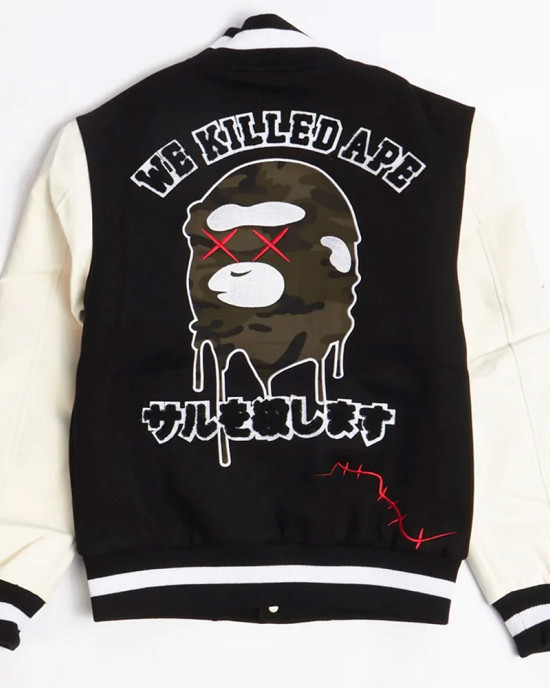 Robert Phillipe We Killed Ape Varsity Jacket Robert Phillipe We Killed Ape Varsity Jacket