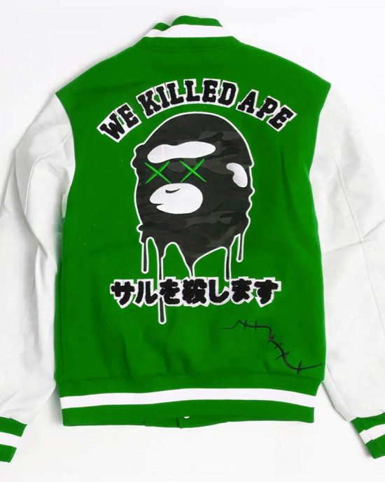 Robert Phillipe We Killed Ape Varsity Jacket Robert Phillipe We Killed Ape Varsity Jacket