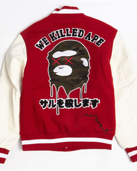 Robert Phillipe We Killed Ape Varsity Jacket Robert Phillipe We Killed Ape Varsity Jacket