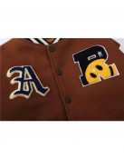 Rocco Black And Brown Varsity Jacket