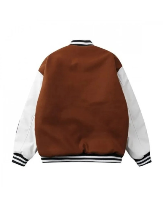 Rocco Black And Brown Varsity Jacket Rocco Black And Brown Varsity Jacket