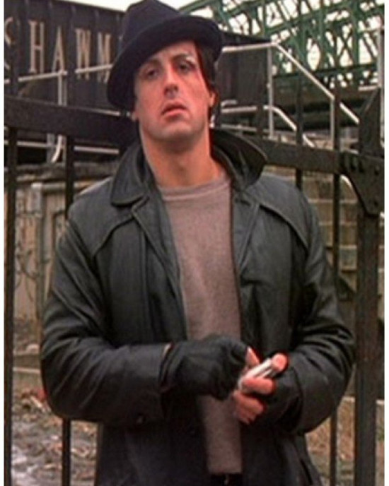 Rocky Balboa Film Sylvester Stallone Leather Coat