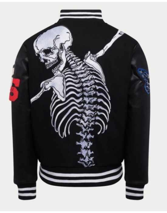 Rod Godspeed Skull Varsity Jacket