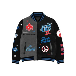 Rolling Loud Black Varsity Jacket