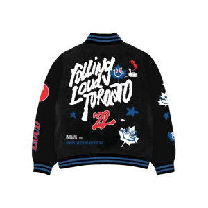 Rolling Loud Black Varsity Jacket