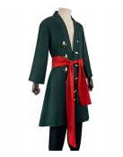 Roronoa Zoro One Piece Wool Green Coat