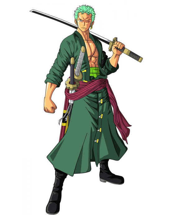 Roronoa Zoro One Piece Wool Green Coat