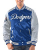 Royal/Gray Los Angeles Dodgers Renegade Varsity Satin Jacket Royal/Gray Los Angeles Dodgers Renegade Varsity Satin Jacket