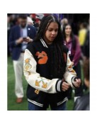 Rumi Carter Super Bowl LVIII Wool Varsity Jacket