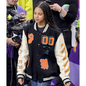 Rumi Carter Super Bowl LVIII Wool Varsity Jacket