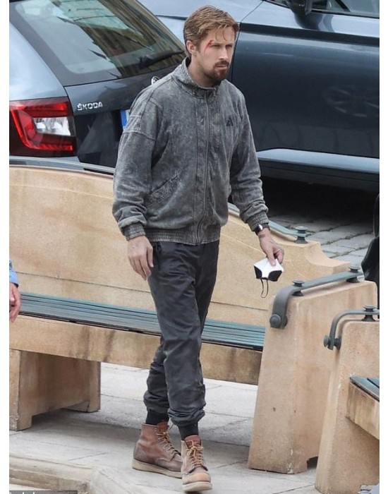 Ryan Gosling The Gray Man Court Gentry Grey Jacket