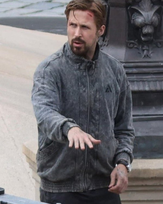 Ryan Gosling The Gray Man Court Gentry Grey Jacket Ryan Gosling The Gray Man Court Gentry Grey Jacket