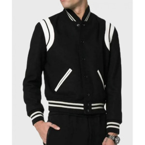 Saint Laurent Teddy Jacket Black