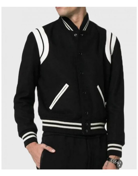 Saint Laurent Teddy Jacket Black