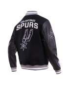 San Antonio Spurs Retro Classic Black Wool Varsity Jacket