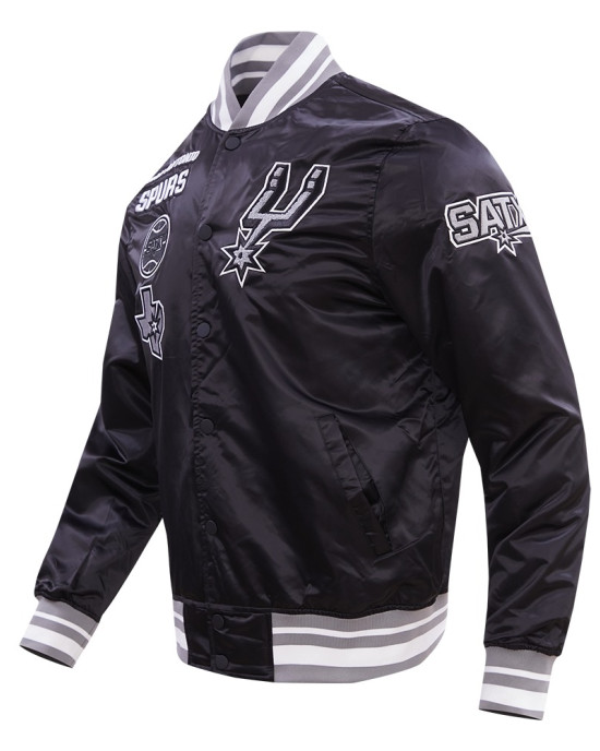 San Antonio Spurs Retro Classic Varsity Satin Jacket San Antonio Spurs Retro Classic Varsity Satin Jacket
