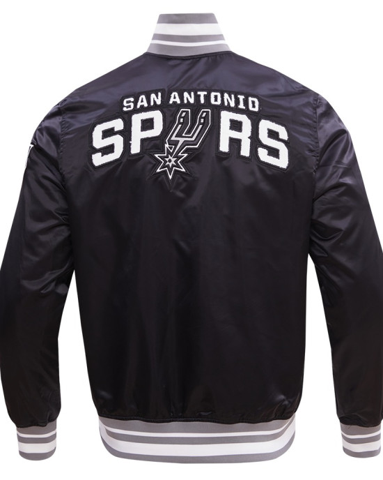San Antonio Spurs Retro Classic Varsity Satin Jacket San Antonio Spurs Retro Classic Varsity Satin Jacket