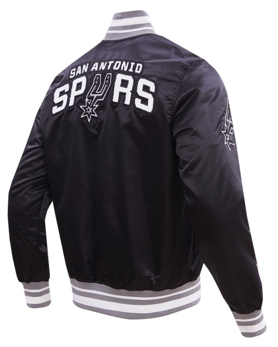 San Antonio Spurs Retro Classic Varsity Satin Jacket San Antonio Spurs Retro Classic Varsity Satin Jacket