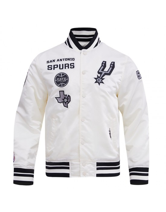 San Antonio Spurs Retro Classic Varsity Satin Jacket