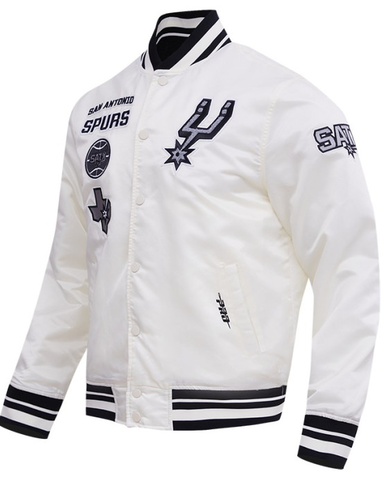San Antonio Spurs Retro Classic Varsity Satin Jacket San Antonio Spurs Retro Classic Varsity Satin Jacket
