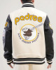 San Diego Padres Retro Classic Rib Varsity Jacket San Diego Padres Retro Classic Rib Varsity Jacket