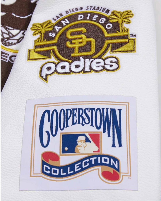 San Diego Padres Retro Classic Rib Varsity Jacket San Diego Padres Retro Classic Rib Varsity Jacket