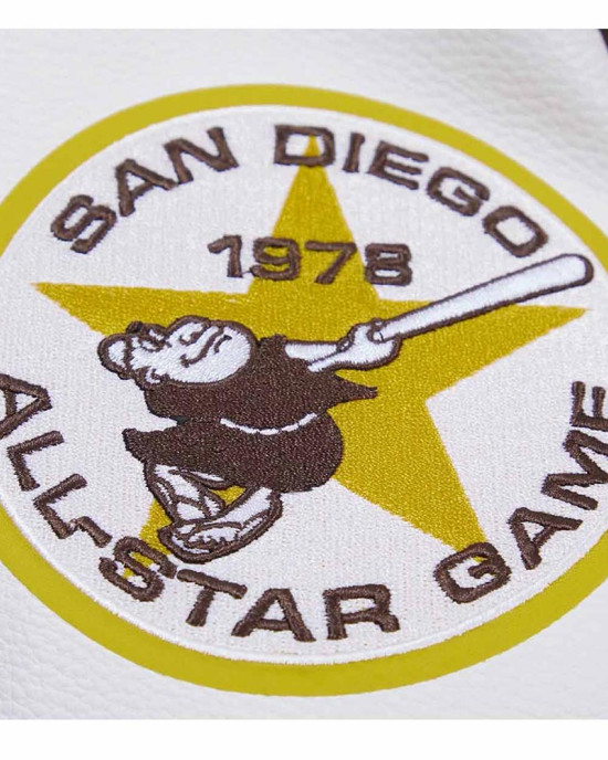 San Diego Padres Retro Classic Rib Varsity Jacket San Diego Padres Retro Classic Rib Varsity Jacket