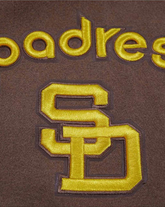 San Diego Padres Retro Classic Rib Varsity Jacket San Diego Padres Retro Classic Rib Varsity Jacket