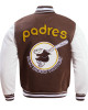 San Diego Padres Retro Classic Rib Varsity Jacket San Diego Padres Retro Classic Rib Varsity Jacket