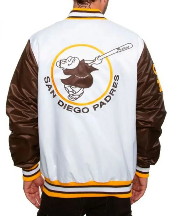 San Diego Padres Varsity Bomber Jacket San Diego Padres Varsity Bomber Jacket
