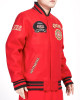 San Francisco 49ers Crest Emblem Rib Varsity Wool Jacket San Francisco 49ers Crest Emblem Rib Varsity Wool Jacket