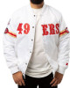 San Francisco 49ers Starter White Satin Jacket San Francisco 49ers Starter White Satin Jacket