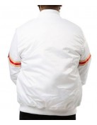 San Francisco 49ers Starter White Satin Jacket