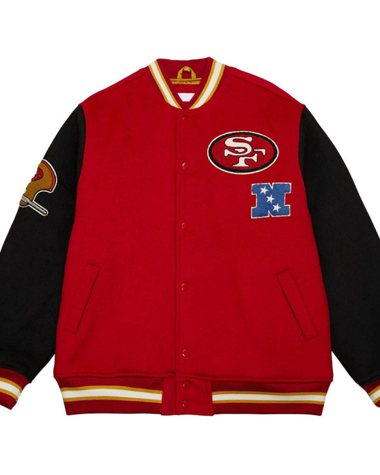 San Francisco 49ers Team Legacy Varsity Jacket San Francisco 49ers Team Legacy Varsity Jacket
