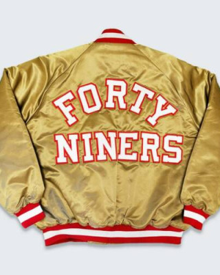 San Francisco Forty Niners Vintage Gold Jacket