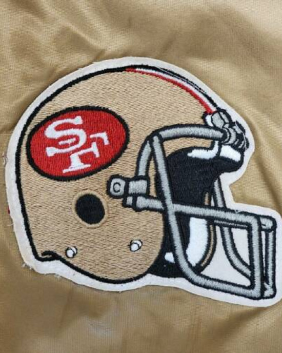 San Francisco Forty Niners Vintage Gold Jacket San Francisco Forty Niners Vintage Gold Jacket