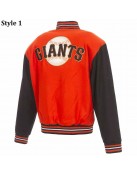 San Francisco Giants Varsity Orange/Black Wool Jacket