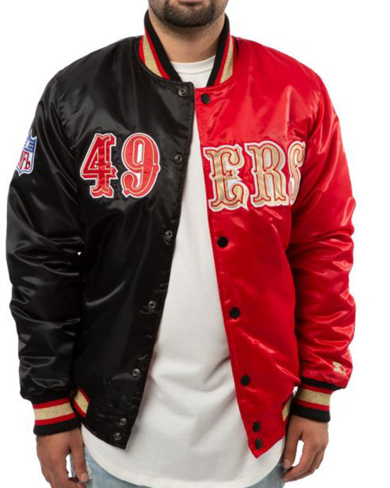 San Francisco Red and Black 49ers Jacket San Francisco Red and Black 49ers Jacket