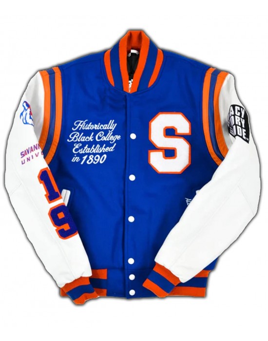 Savannah State University Motto 2.0 Letterman Jacket