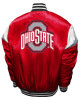 Scarlet Ohio State Buckeyes Power Red Satin Full-Snap Jacket Scarlet Ohio State Buckeyes Power Red Satin Full-Snap Jacket