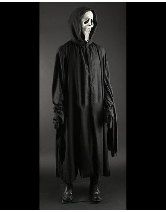 Scream 2022 Ghost Hooded Black Costume