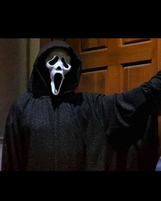 Scream 2022 Ghost Hooded Black Costume