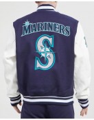 Seattle Mariners Retro Classic Wool Varsity Jacket